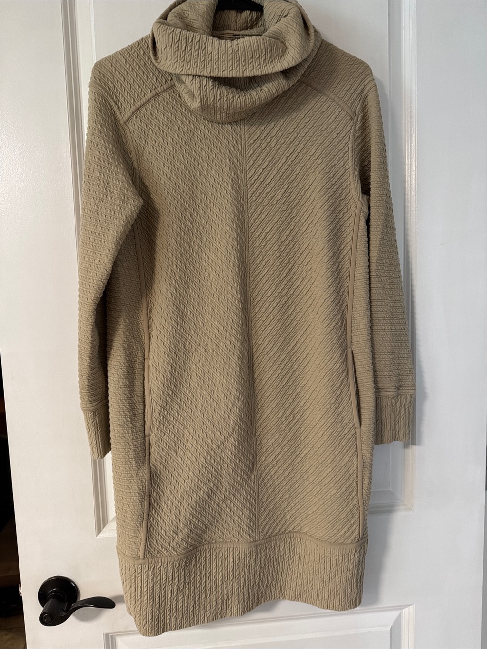 lululemon athletica Beige On- Repeat Long-Sleeve Knit Sweater Dress - Picture 3 of 9